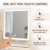 12-Inch LED Makeup Mirror, 3 Light Modes, Dimmable, 10X, White